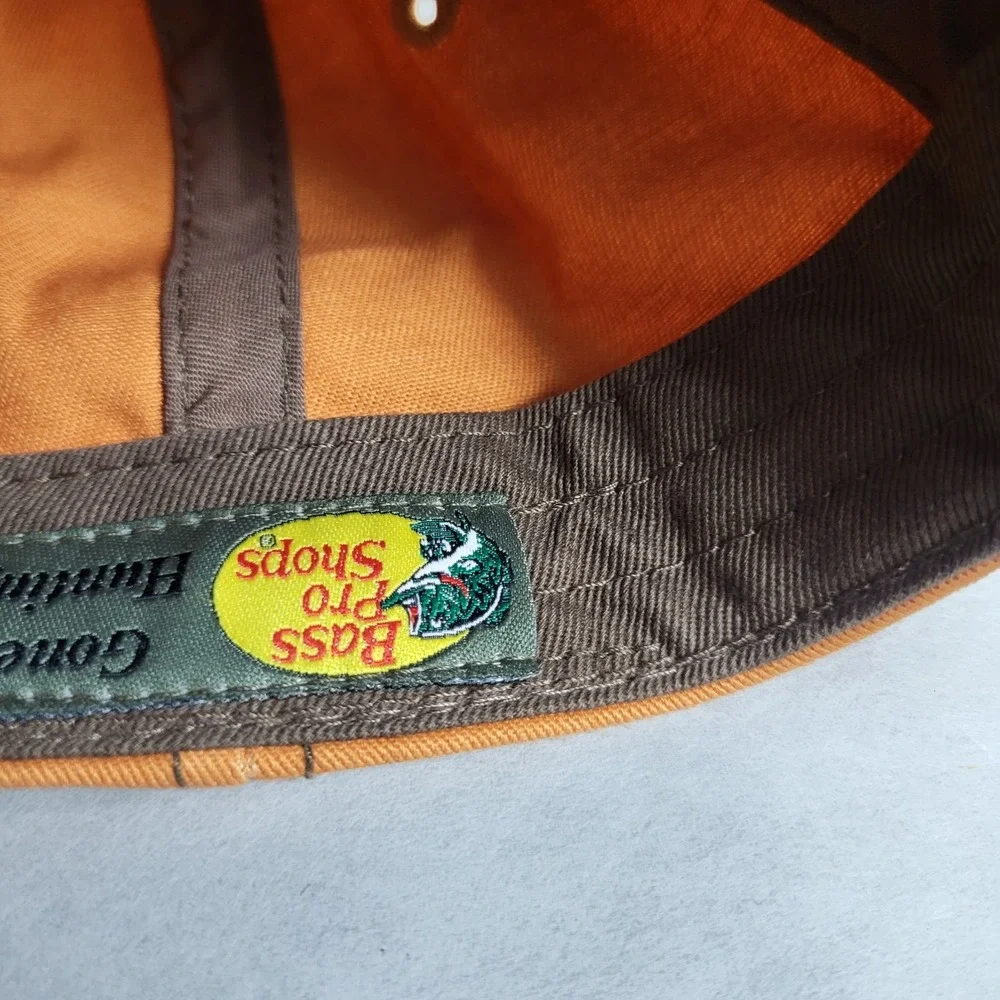 Bass Pro Shops Hunting All Star Brown/Orange Adult Strap Back Ball Hat Cap